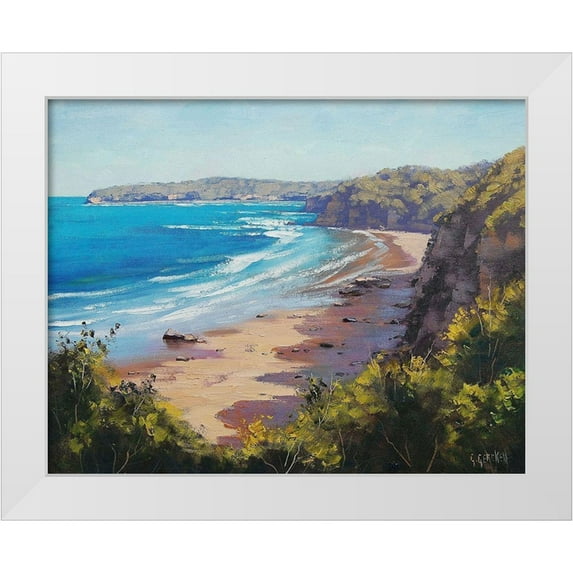 Gercken, Graham 32x26 White Modern Wood Framed Museum Art Print Titled - Norah Head and Australia