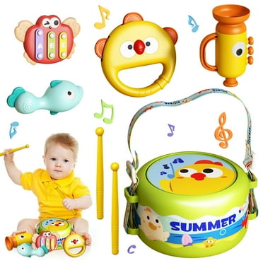Baby Toys for 12-24 Months, Toddler Musical Set, 5 in 1 Musical Toy for Toddlers 1-3, Learning Toys for 1 2 3 Year Old Boys Girls