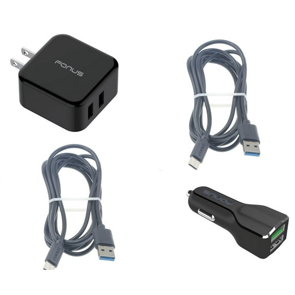 USB Cable Fast Home Car Charger for Samsung Galaxy A14 5G Phone - Type-C 6ft Long Travel Power Adapter Cord G6X Compatible With Galaxy A14 5G Model