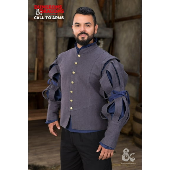 Burgschneider - Dungeons & Dragons Bard Jerkin Grey (size: S )