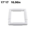 thumbnail image 2 of Pack of 4 Embroidery Frames Cross-stitch DIY Craft Sewing Needlework Detachable Portable Household Handmade Drawing Tools 8x8, 2 of 10