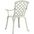 thumbnail image 5 of vidaXL Garden Chairs 6 pcs Cast Aluminium White, 5 of 5