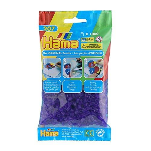 Hama 207-24 1000 Perles Violettes Transparentes
