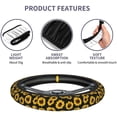 thumbnail image 3 of Car Steering Wheel Cover Neoprene Anti Slip, Sweat Absorption Auto Car Wrap Cover - Sunflower, 3 of 6