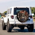 thumbnail image 2 of Spare Tire Cover with Backup Camera Hole, Universal Wheel Tire Cover Tire Protectors for Trailer RV Van SUV Truck Camper and Many Vehicle, 2 of 10