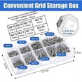 thumbnail image 4 of 800Pcs M2 Self-Tapping Screws Assortment Set - Screws Flat Countersunk Screws for Plastic Wood Silv, 4 of 5