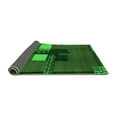 thumbnail image 2 of Ahgly Company Indoor Rectangle Abstract Green Modern Area Rugs, 2' x 4', 2 of 4