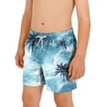 thumbnail image 2 of Zpanxa Kids Shorts Polyester Spandex Print Pattern with Drawstring Elastic Waistband Casual Swim Trunks 8-9 Years, 2 of 7