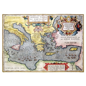 Carte Historique De Saint-Pétersbourg - Plan Meyer 1844 - Reproduction 30.72x23" - Neuf