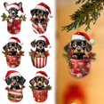 thumbnail image 2 of Clearance Sale! Dog Ornaments Funny Dog In Cup Tree Pendant 2D Dog Acrylic Ornament For Tree Dog Tree Decor Rear View Accessories Dog For Dog Lover, 2 of 9