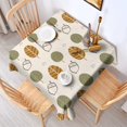 thumbnail image 2 of 42x42 Inch Waterproof Square Tablecloth, Thickened Polyester Table Cover for Dining & Parties, Floral Print, 2 of 6