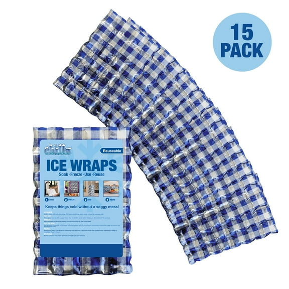 Chillz Reusable Ice Wraps 15 Pack (Picnic)