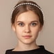thumbnail image 5 of 2 diademas de perlas de moda, delicadas y antideslizantes, accesorios para el cabello para mujeres y niñas (perla + perla con cristal)., 5 of 7