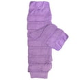 thumbnail image 3 of Wrapables Little Girls 3 Pair Layered Ruffles Leg Warmers, Aqua, Lavender, Amber, 3 of 5