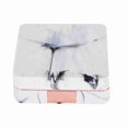 thumbnail image 1 of Portable Contact Lens Case with Square Marble Mirror, Rose Gold Color, 1 of 4