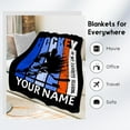 thumbnail image 3 of Football Throw Blanket, Football Blanket for Adults Team Gifts, Football Gifts for Boys Aged 8-12 Football Lovers, 40"x50" Soft Cozy Boys Throw Blanket for Teen Players Coach, 3 of 5
