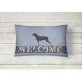 thumbnail image 2 of Carolines Treasures BB5570PW1216 Rottweiler Welcome Canvas Fabric Decorative Pillow, 2 of 3
