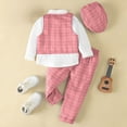 thumbnail image 4 of UAYOTSE Baby Boy Clothes Outfit Suit Long Sleeve Gentleman Tuxedo Vest Wedding Birthday Party Suit,Sizes 1-2 Years, 4 of 8