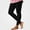 Black, variant on Womens Ribbed Knit Leggings Stretchy Slim Fit Casual Workout Yoga Pants Size XL