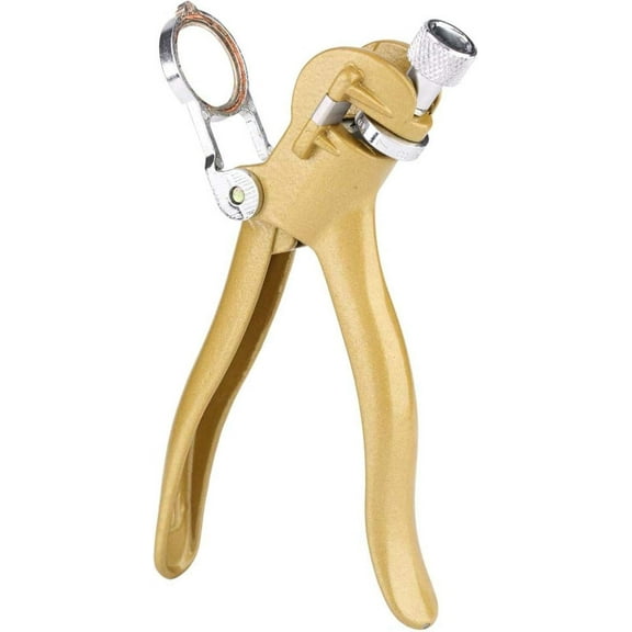 ABPETE Zinc Alloy and Copper Alloy Saw Set Tool Saw Set Pliers, Woodwork Hand Tools Sawset Puller with Magnifier And Arc Shaped Hadle for Woodworking 18 x 7 x 4cm