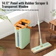thumbnail image 5 of TOPCHANCES Flat Mop System, Mop and Bucket with Wringer Set, Flat Squeeze Mop with 2pcs Microfiber Pads (Green), 5 of 11
