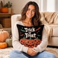 thumbnail image 5 of Halloween Throw Pillow Cover Festive Home Decor Cover for Sofas Chairs Beds 18x18 Linen Cushion Case by OVFUIZ, 5 of 6