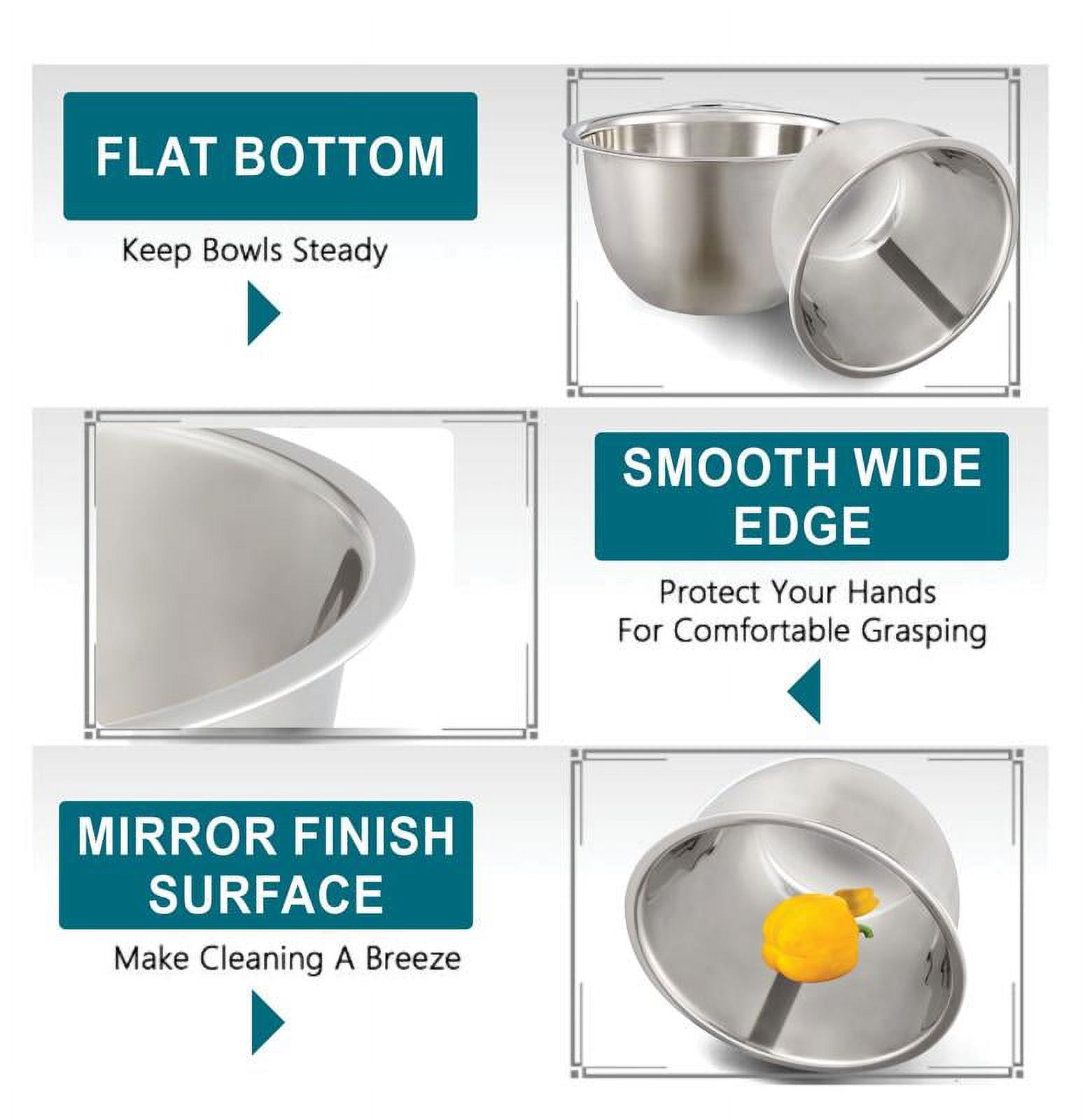 Mainstays 8-Quart Stainless Steel Mixing Bowl photo 6