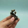 thumbnail image 2 of Brass Fish Figurine Solid Small Statue House Ornament Animal Figurines, 2 of 4