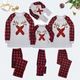 thumbnail image 2 of Ensembles de Pyjama pour Femmes Pyjamas Assortis pour la Famille pour Parents et Enfants Tenue de Nuit Douillette des Fêtes avec Imprimé Festif Pyjamas Assortis d'Automne pour la Famille Ensemble de Noël avec Chien Ensemble de Noël Ours Jaune Pâle TG, 2 of 5