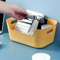 thumbnail image 4 of CAROOTU Storage Basket with Handles Thick PP Materials Portable Desktop Sundries Snack, 4 of 5