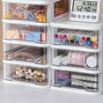 thumbnail image 5 of YROHGKPN Desktop Storage Box Stackable Storage Cabinet Small Storage Drawers Organizers Stationery and Office Supplies, 5 of 20