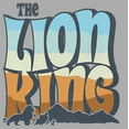thumbnail image 2 of Boy's Lion King Groovy Silhouette Logo  Graphic Tee Athletic Heather Medium, 2 of 5