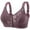 Dark Purple, variant on Women's Casual Adjustable Breathable Bra Without Steel Ring, Lace Stitching, Suitable for Daily Wear, Various Sizes