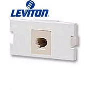 Leviton 41291-1MI MOS Insert 1-Port QuickPort Adapter 1 Unit High - Ivory