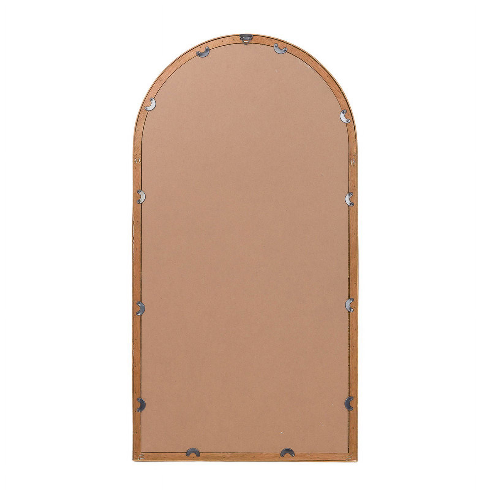 Vista Arch Bamboo Woven Boho Wall Mirror