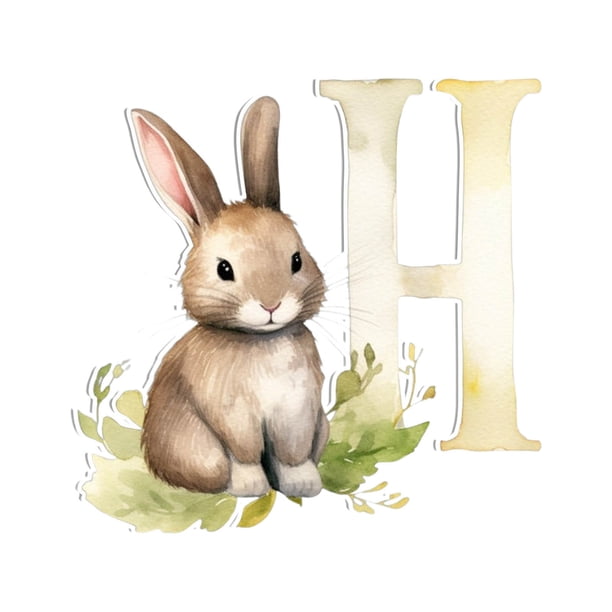 Colgante acrílico de 26 letras de Pascua para decoración del hogar