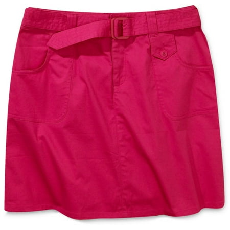 Women's Stretch Skort with D-Ring Belt