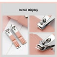 thumbnail image 5 of Knubmt Pack of 18 Manicure Pedicure Set Nail Clippers Stainless Steel Nail Care Tools Kit for Women Men, Rose Gold, 5 of 6