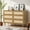 Brown, variant on LAZZO 3 Drawer Dresser for Bedroom, Rattan Dresser, Gray