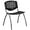 Black, variant on WYDK Home and Office Black Plastic Stack Chair with Perforated Back - Guest Chair