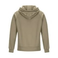 thumbnail image 4 of cocolona Mens Half-Zipper Hoodies Fall Casual Long Sleeve Hooded Sweatshirts Outdoor Sports Pullover Hoodie Beige 3XL, 4 of 6