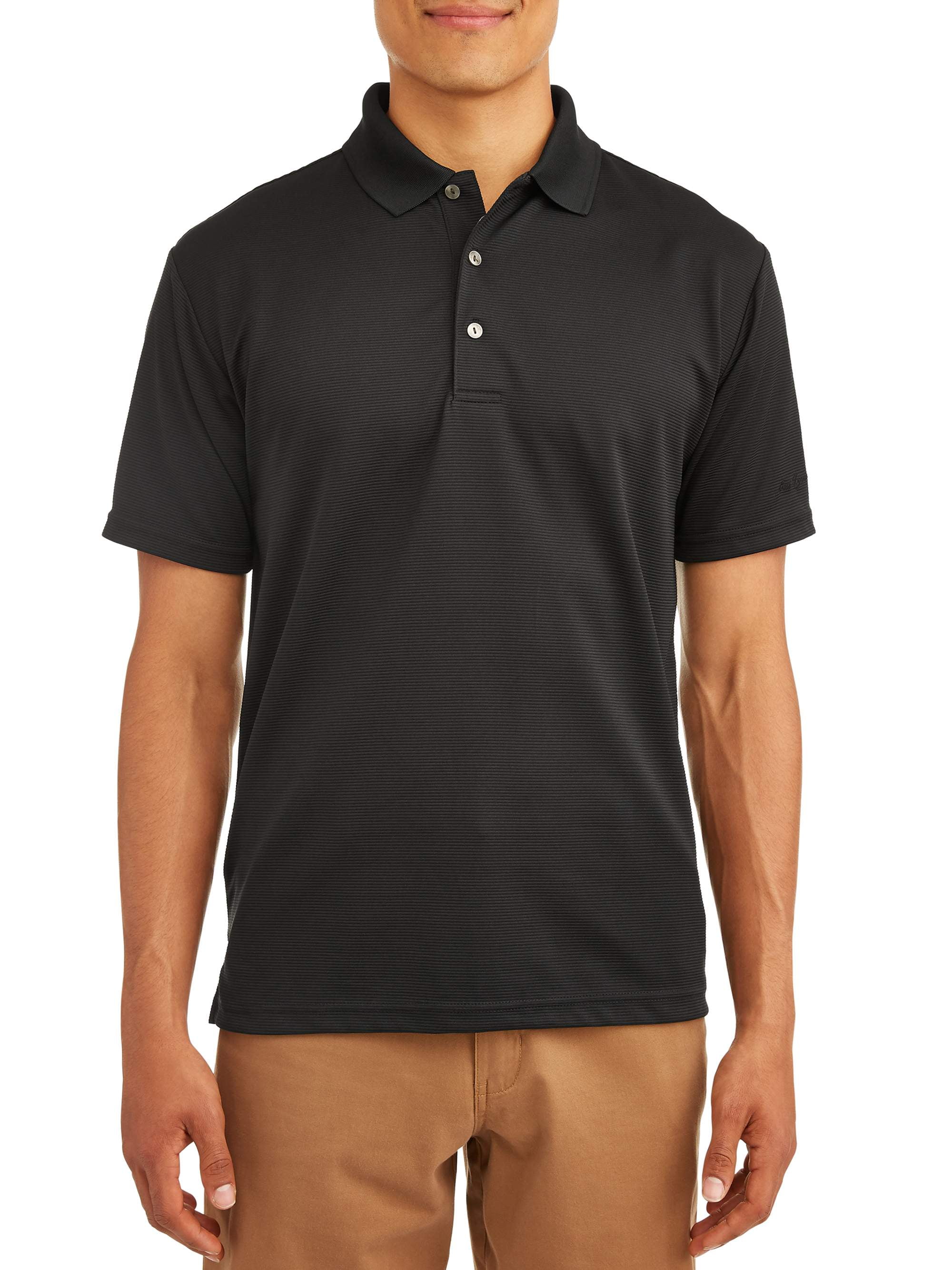 Men's Solid Ottoman Golf Polo Shirt