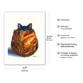 thumbnail image 2 of Peekaboo - Hawaiian Black Cat (ʻeleʻele Popoki) - Koa Wood Bowl - From an Original Hawaii Watercolor Painting by Peggy Chun - Bamboo Fine Art 290gsm Paper (Unframed) 17x22in, 2 of 4
