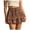 Brown, variant on Skirts for Women,Ruffled Tiered Pleated Mini High Waist Skorts (White, M)