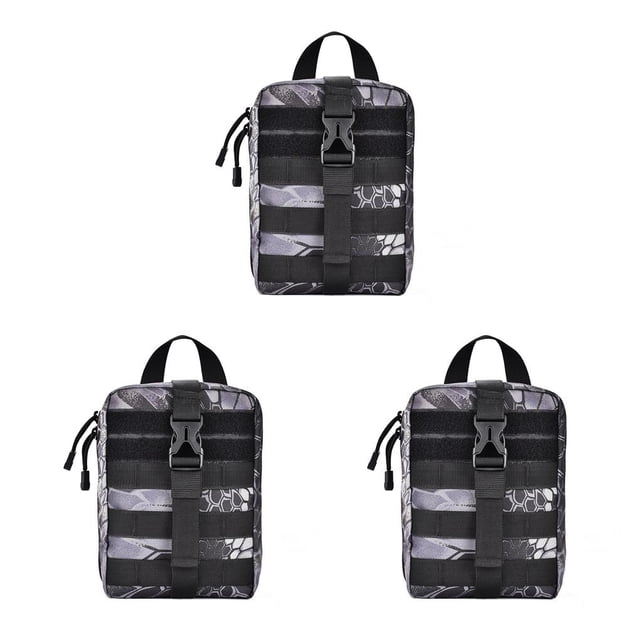 Greeniant Bolsa de almacenamiento al aire libre Camping Senderismo Accesorios de supervivencia Riñonera Pesca Montañismo Bolsillo Oxford Paquete de No.04 3piezas Greeniant CBP186368