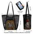 thumbnail image 4 of Livhil Large Beach Mesh Tote Bag, Foldable Beach Tote Bag Waterproof Sandproof for Beach Picnic Vacation (Black), 4 of 8