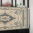 thumbnail image 6 of Boho Green Beige Valances for Windows Farmhouse Kitchen Curtains Valances Rod Pocket Valance Curtains for Kitchen Windows Ethnic Southwestern Retro Geometric Window Valances for Bathroom 54"x18", 6 of 6