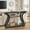 Black, variant on HomGarden 3-Shelf Narrow Console Table, Modern Sofa Side Table Home, Brown