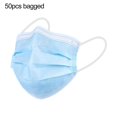 thumbnail image 1 of Disposable Three-layer Non-woven Mask Ear Loop Mouth Cover Non Medical L4E9, 1 of 8
