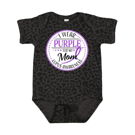 

Inktastic I Wear Purple for My Mom- Lupus Awareness Gift Baby Boy or Baby Girl Bodysuit